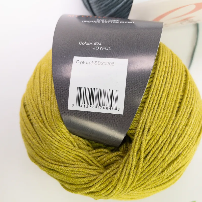 Ella Rae & Jody Long Cotton Yarn Lot (2 Balls) Eco Organic & My Little Sunshine