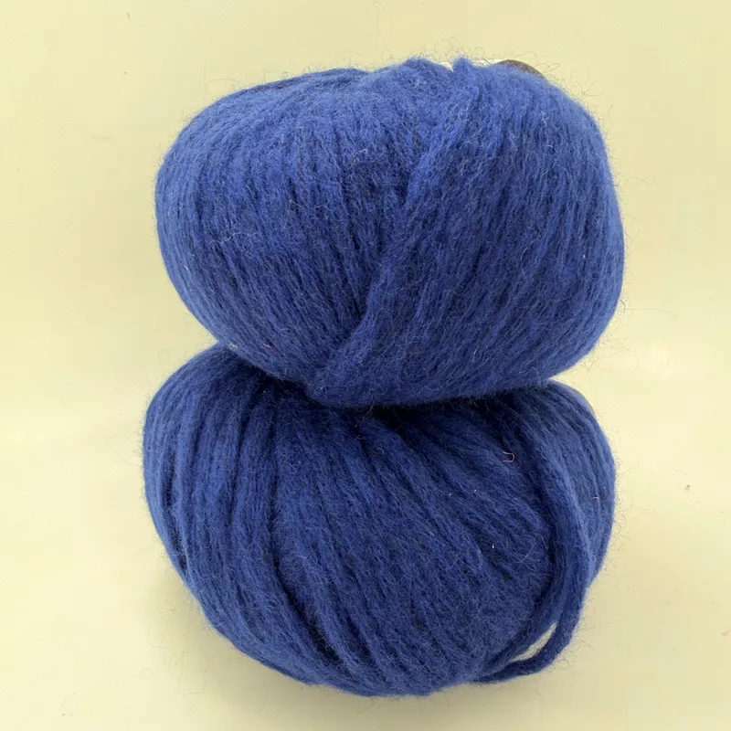 Lot of 2 Juniper Moon Farm Beatrix Yarn Color 49 Lapis Merino Angora Bulky 50g