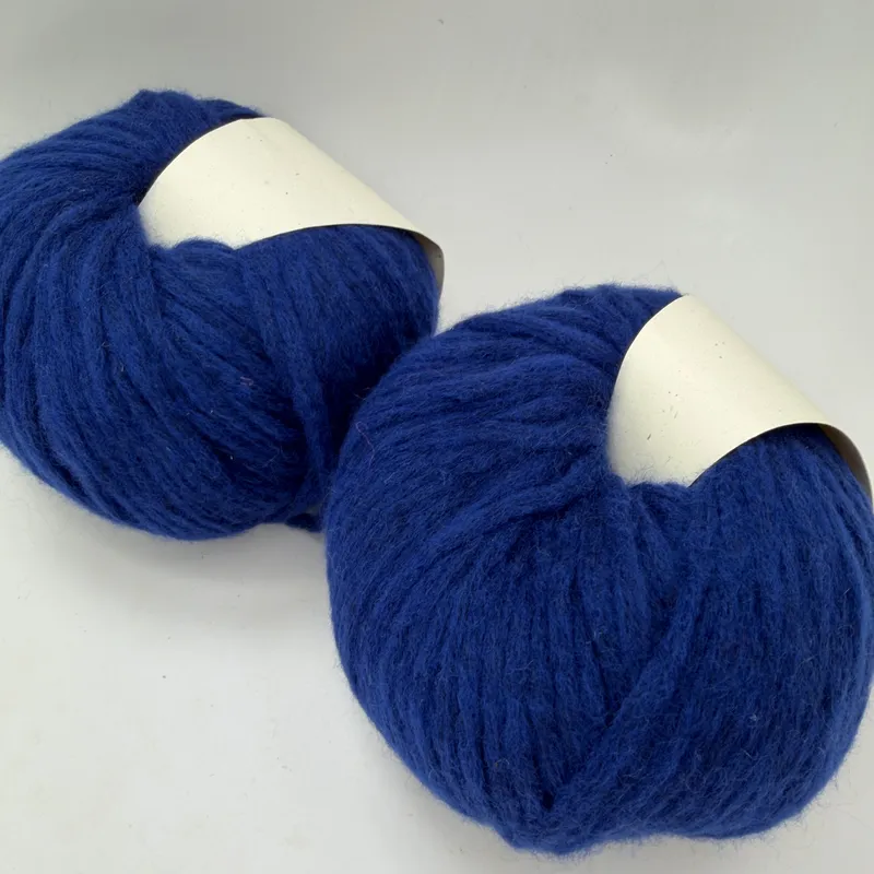 Lot of 2 Juniper Moon Farm Beatrix Yarn Color 49 Lapis Merino Angora Bulky 50g