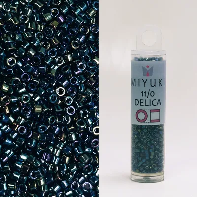 Miyuki Delica 11/0 Blue Iris DB002 7.2g Tube