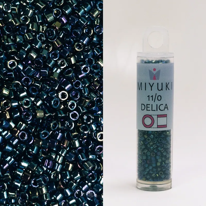 Miyuki Delica 11/0 Blue Iris DB002 7.2g Tube