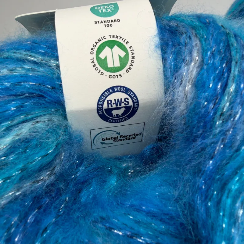 Lot of 2 Mirafil Fancy Wool Yarn Skeins 100g Rain Forest Col 207 Turkish Kateks