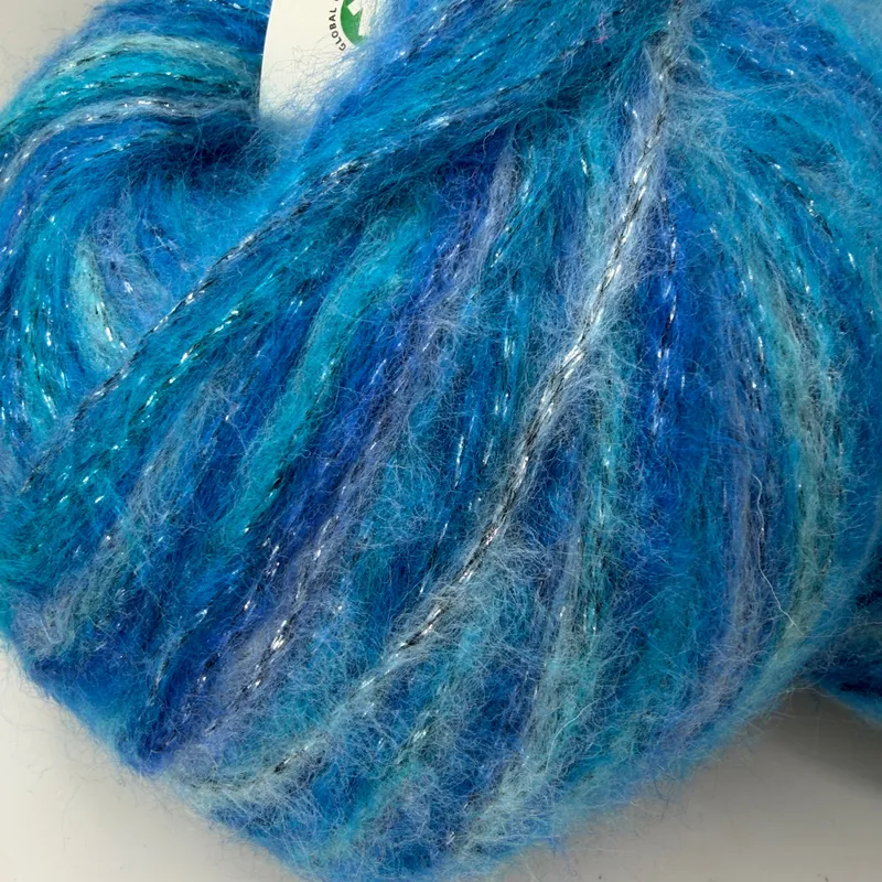 Lot of 2 Mirafil Fancy Wool Yarn Skeins 100g Rain Forest Col 207 Turkish Kateks