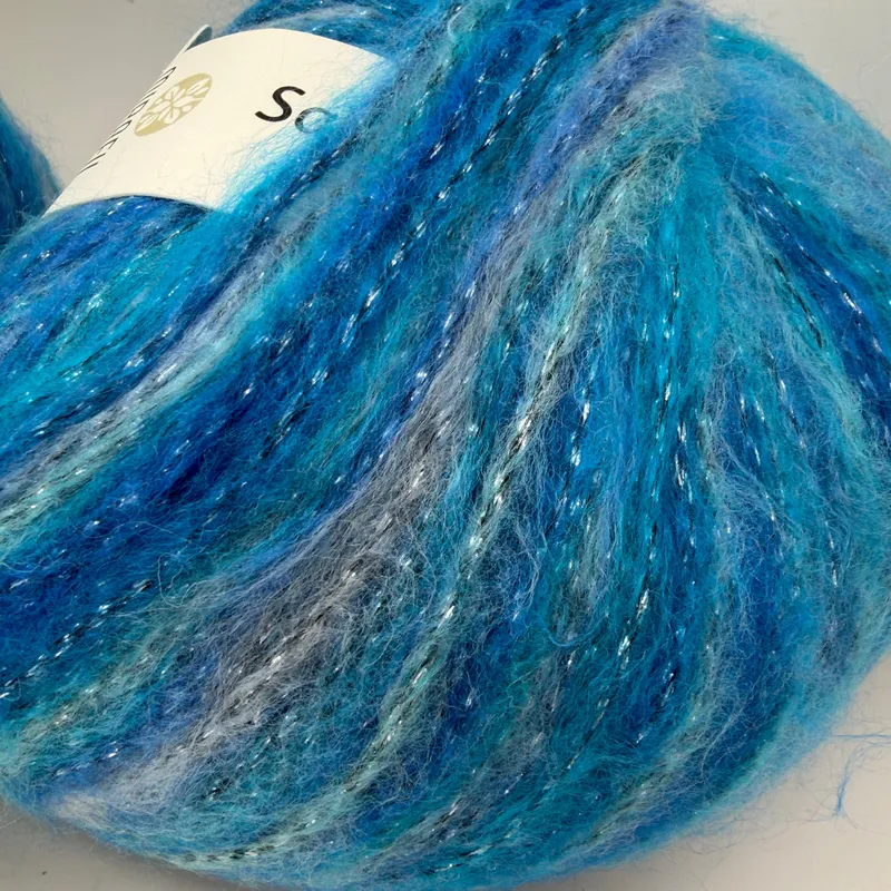 Lot of 2 Mirafil Fancy Wool Yarn Skeins 100g Rain Forest Col 207 Turkish Kateks
