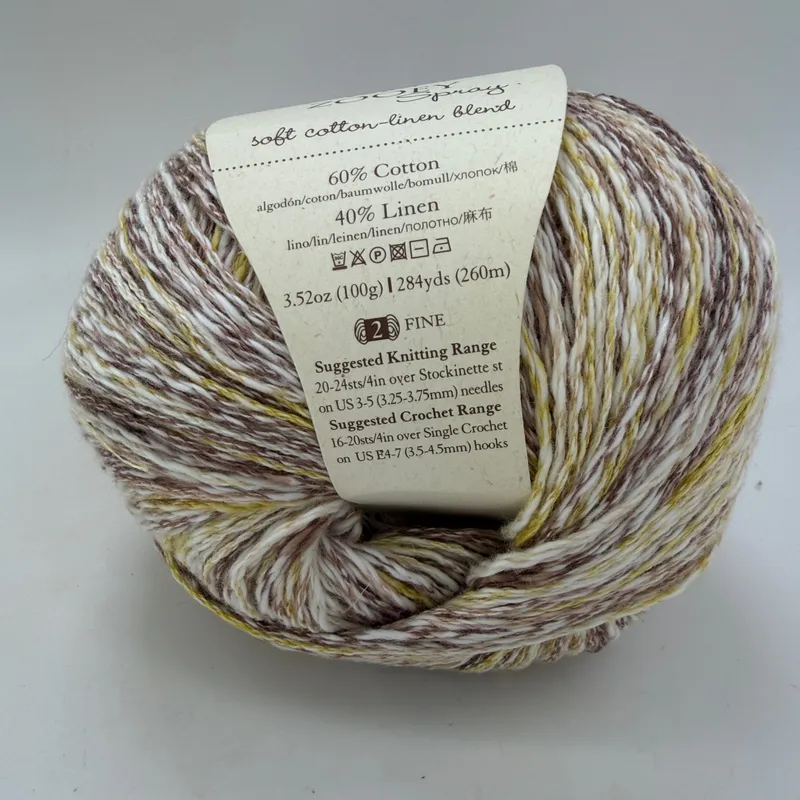 Juniper Moon Farm Zooey Spray Yarn Color 303 Guarana Boardwalk 100g Skein