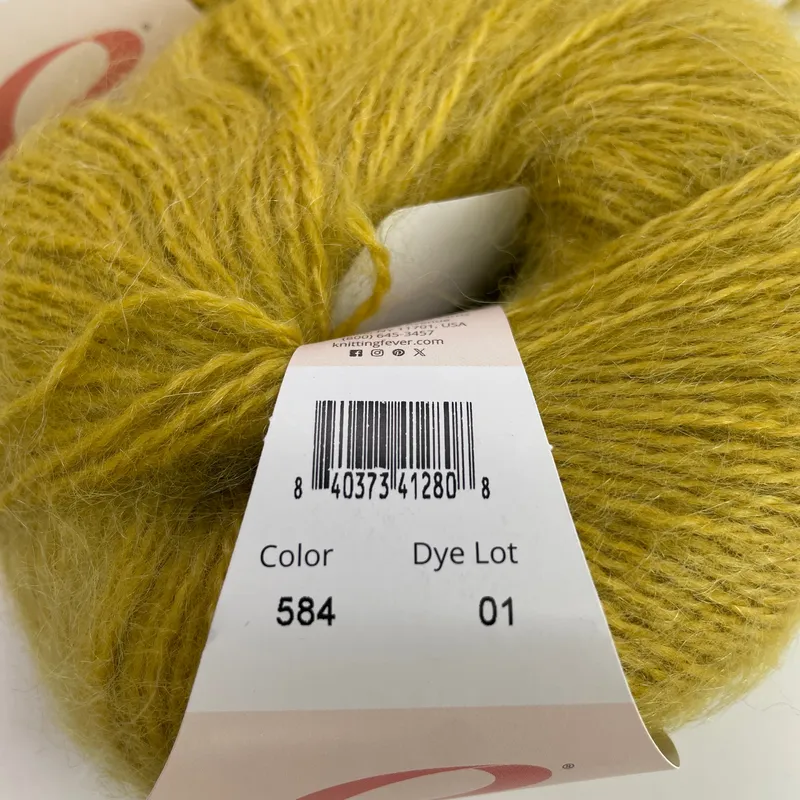 Ella Rae Tufty Kid Mohair Blend Yarn Color 584 Lot of 3 Skeins Dye Lot 01
