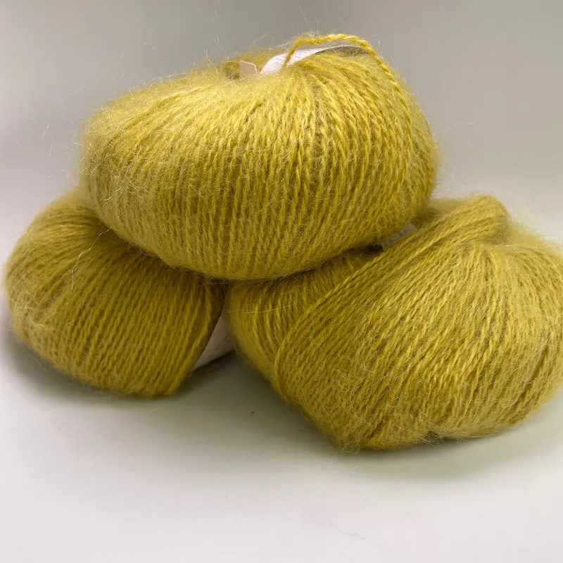 Ella Rae Tufty Kid Mohair Blend Yarn Color 584 Lot of 3 Skeins Dye Lot 01