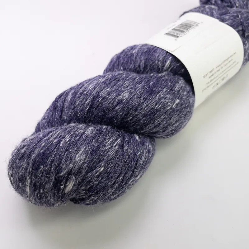 Elsebeth Lavold Misty Wool Yarn Color 09 Purple Wool Hemp Blend 100g Skein NEW