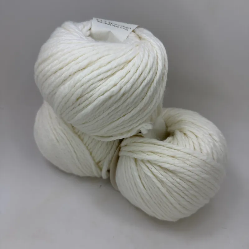 Juniper Moon Farm Big Merino Wool Yarn Alabaster #17 Lot of 3 Matched Dye Lot