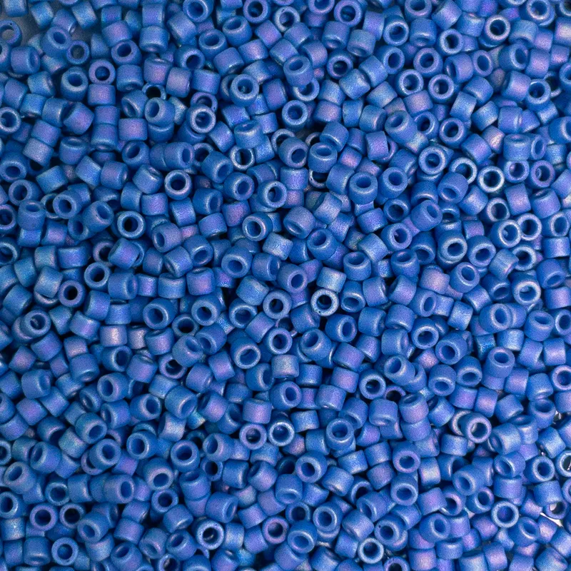 Miyuki Delica 11/0 Frost Opaque Glaze Rainbow Soft Blue DB2318 7.2g Tube