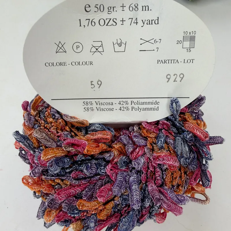 Novelty Yarn Lot of 4 Skeins Laines Du Nord Portofino Amerino Athena Ribbon