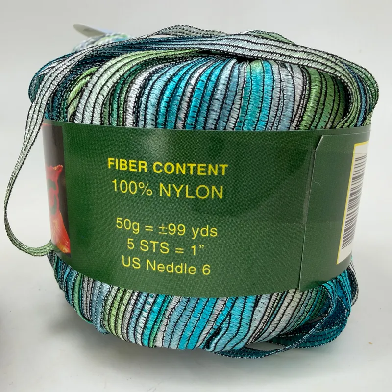 Novelty Yarn Lot of 4 Skeins Laines Du Nord Portofino Amerino Athena Ribbon