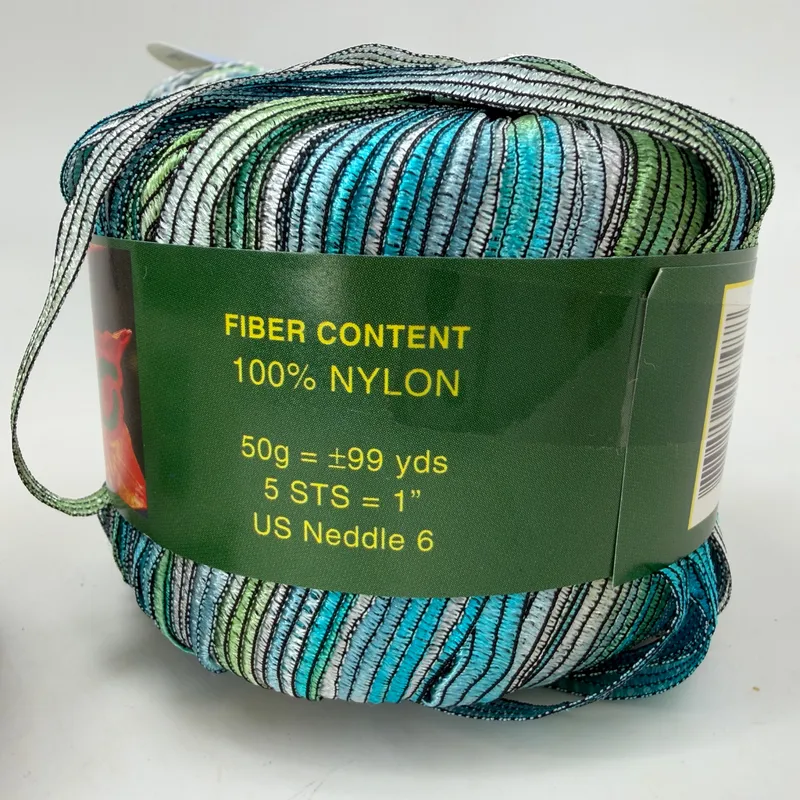 Novelty Yarn Lot of 4 Skeins Laines Du Nord Portofino Amerino Athena Ribbon