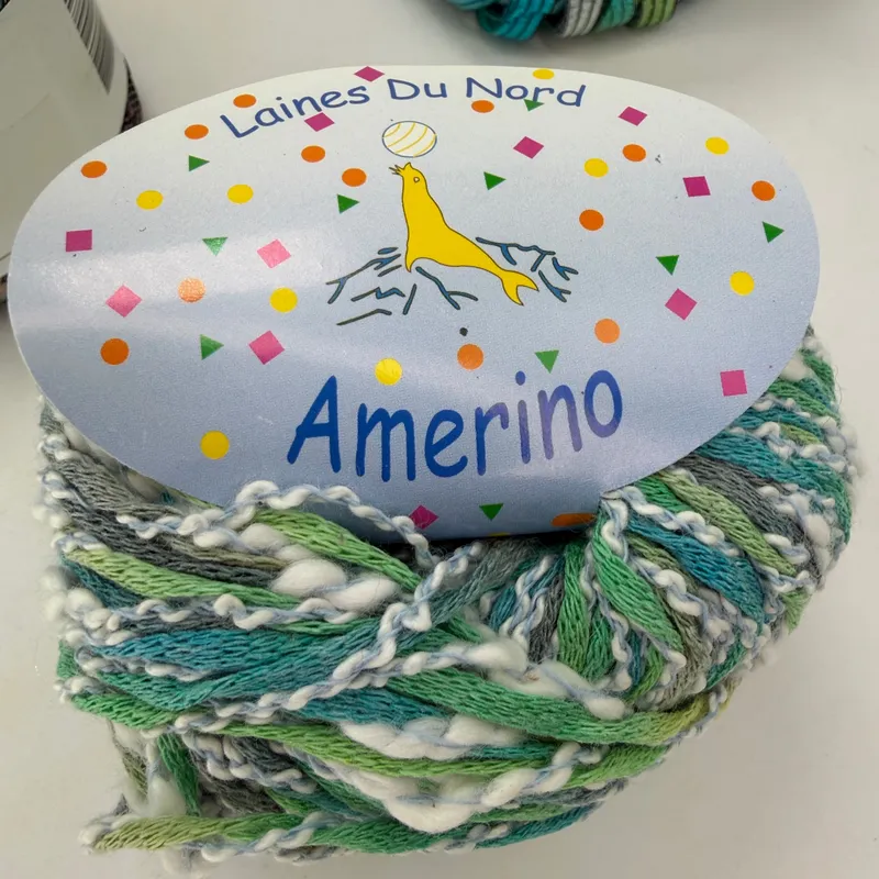 Novelty Yarn Lot of 4 Skeins Laines Du Nord Portofino Amerino Athena Ribbon