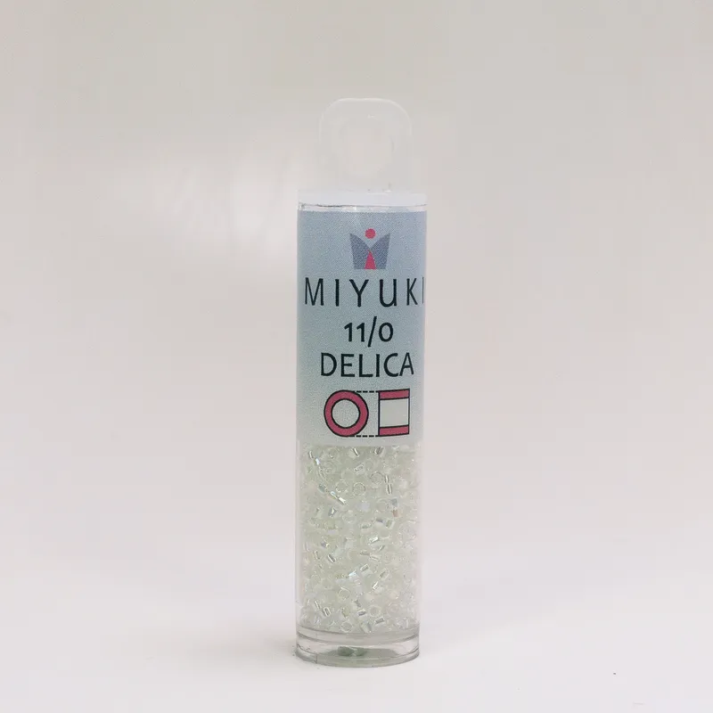 Miyuki Delica 11/0 Crystal AB DB051 7.2g Tube