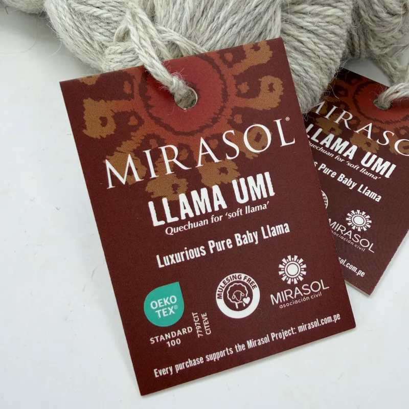 Lot of 2 Mirasol Llama Umi 100% Baby Llama Yarn Color 06 Natural 100g 328 Yds