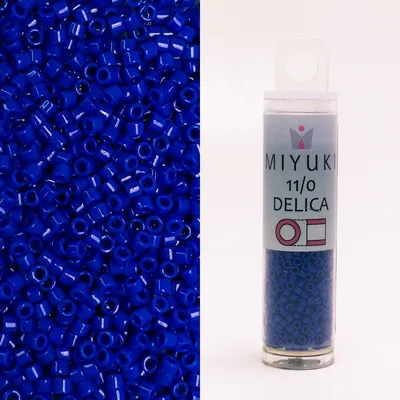 Miyuki Delica 11/0 Opaque Cobalt DB726 7.2g Tube