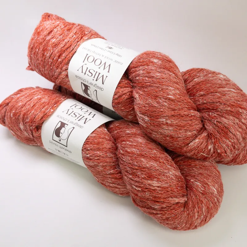 Elsebeth Lavold Misty Wool Yarn Lot of 3 Skeins Scarlet Red Dye Lot 69 Matched