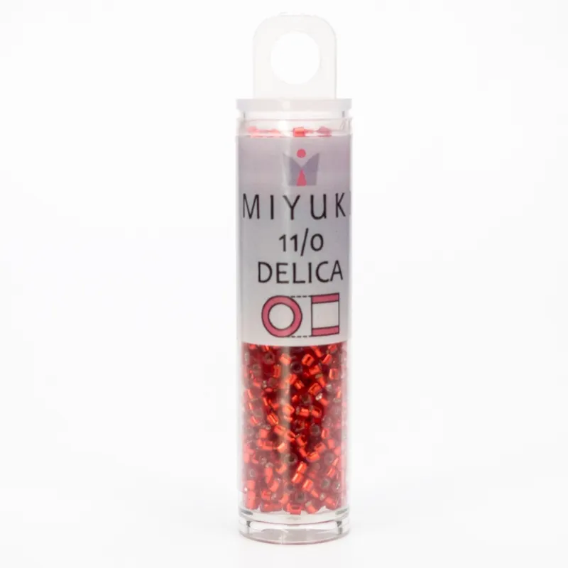 Miyuki Delica 11/0 Silver Lined Fire Collection DB601 DB602 DB603 3 Tubes