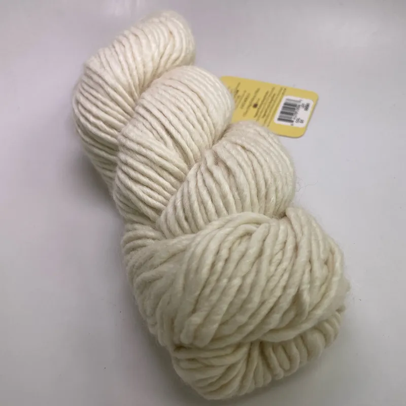 Juniper Moon Farm Moonshine Bulky Yarn Color 01 Cream 100g Wool Alpaca Silk