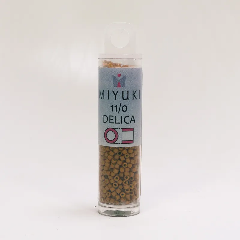 Miyuki Delica 11/0 Dyed Opaque Pumpkin DB653 7.2g Tube