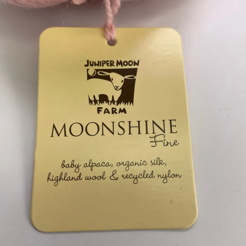 Juniper Moon Farm Moonshine Fine Yarn Color 1017 Pink 100g Skein Sport Weight