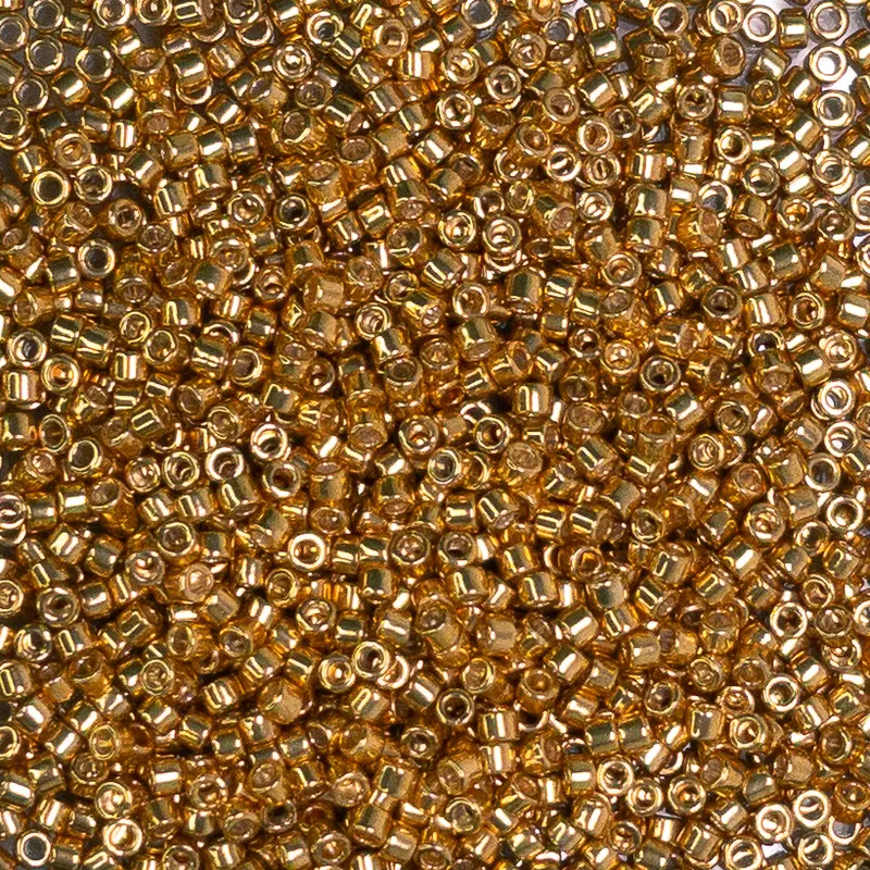 Miyuki Delica 11/0 Galvanized Yellow Gold DB410 7.2g Tube