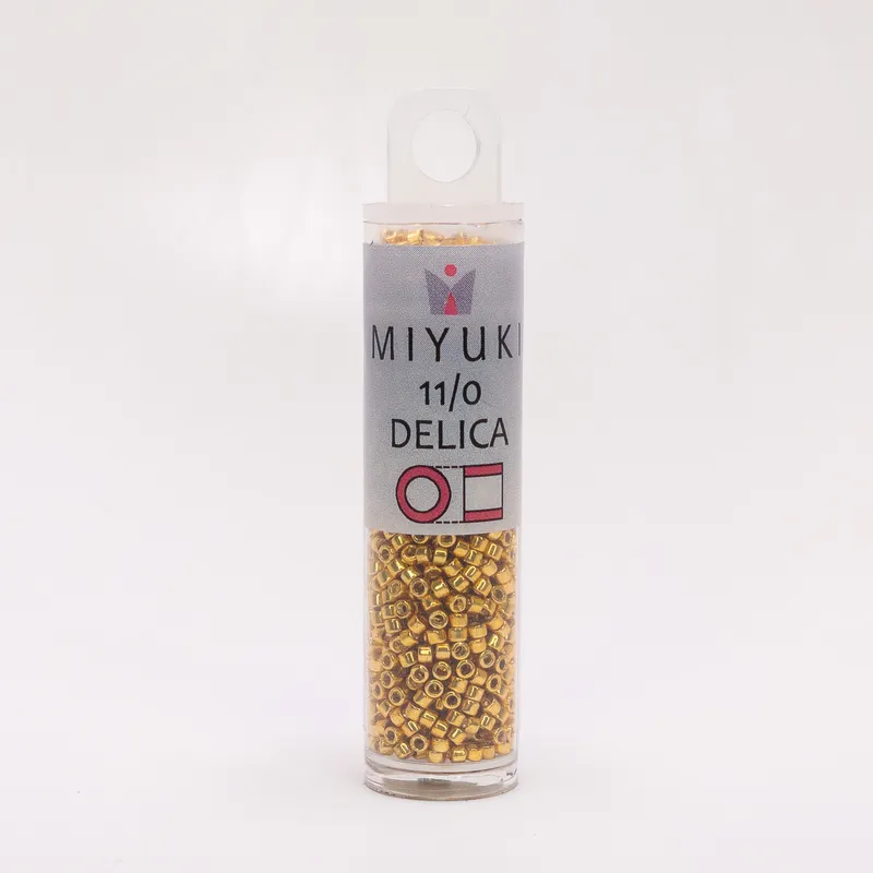 Miyuki Delica 11/0 Galvanized Yellow Gold DB410 7.2g Tube