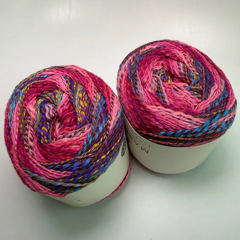 Lot of 2 Ella Rae Marmel Duo Yarn Color 207 Leeds Cotton Blend 200g Total