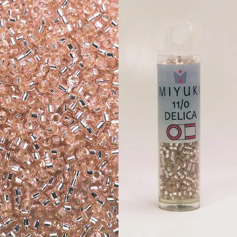 Miyuki Delica 11/0 S/L Pink Mist DB1203 7.2g Tube