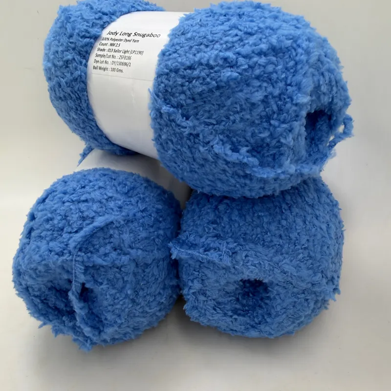 Jody Long Snugaboo Yarn Lot of 3 - Color 013 Sailor Light Blue - 100g Each