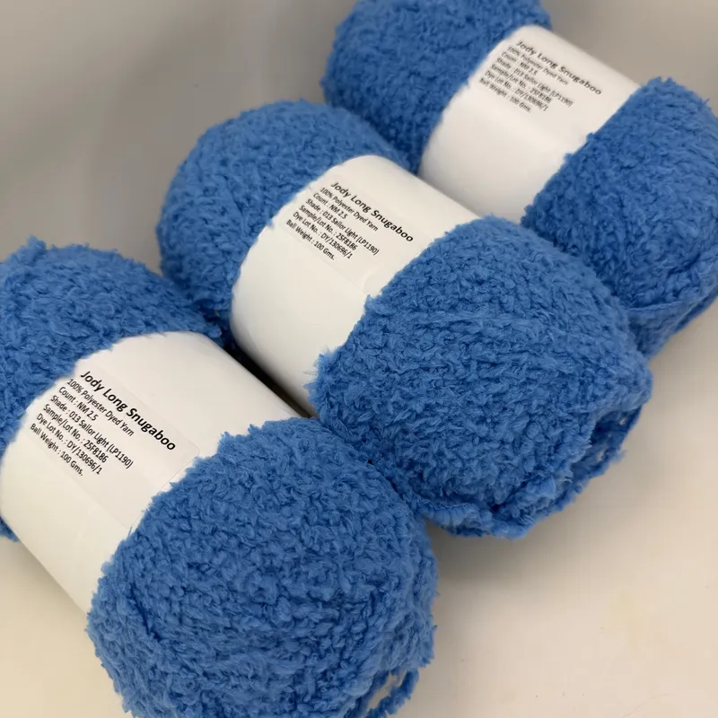 Jody Long Snugaboo Yarn Lot of 3 - Color 013 Sailor Light Blue - 100g Each