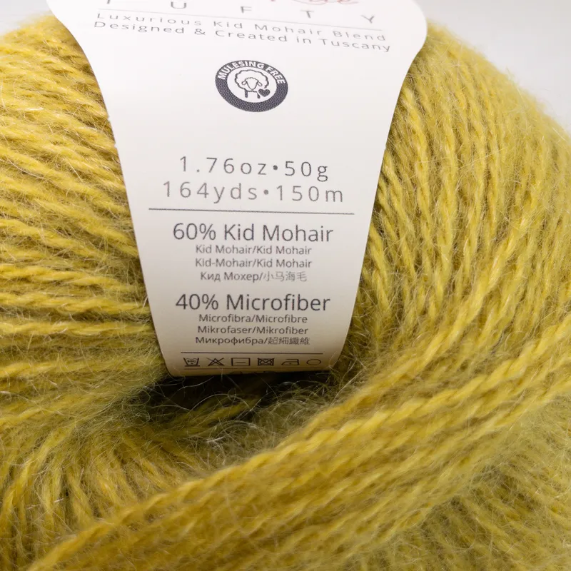 Ella Rae Tufty Yarn Lot of 2 Balls Color 584 Dye Lot 01 Mohair Blend Italy