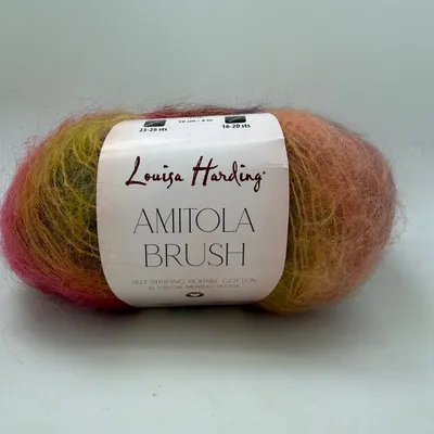Louisa Harding Amitola Brush Yarn Color 356 Dahlia 100g Mohair Wool Blend 317yd