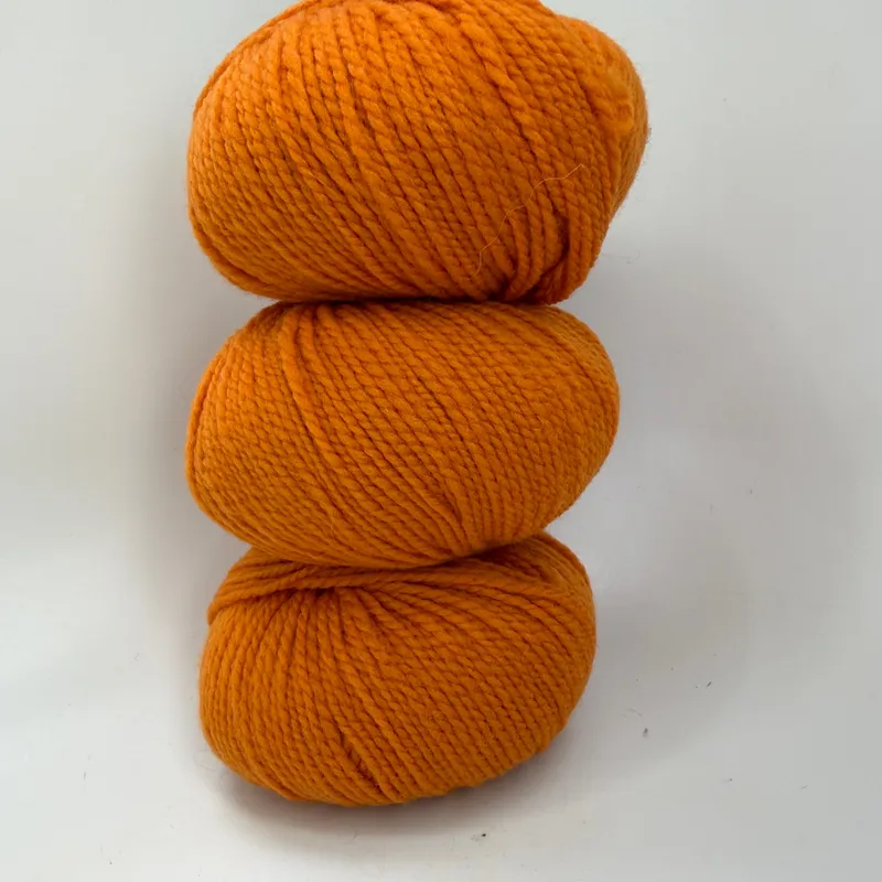 Laines du Nord Vasto Yarn Lot of 3 Skeins 100% Merino Wool Rust Color 24 150g