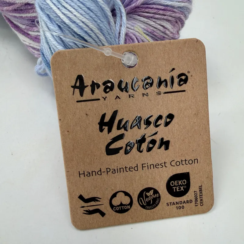 Araucania Huasco Coton Hand-Painted Cotton Yarn 100g 481yd Color 1039 Fingering