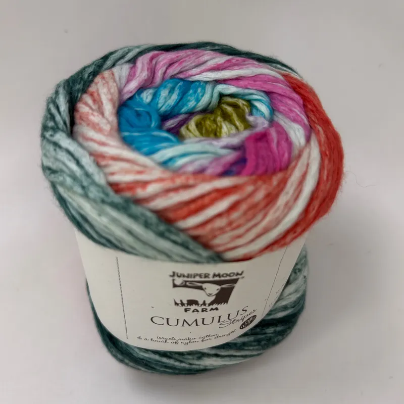 Juniper Moon Farm Cumulus Stripes Yarn 503 Scottish Highlands Mako Cotton 100g