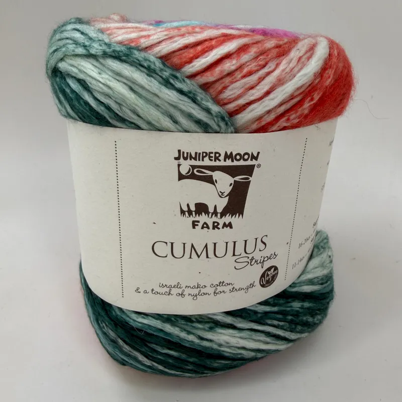 Juniper Moon Farm Cumulus Stripes Yarn 503 Scottish Highlands Mako Cotton 100g