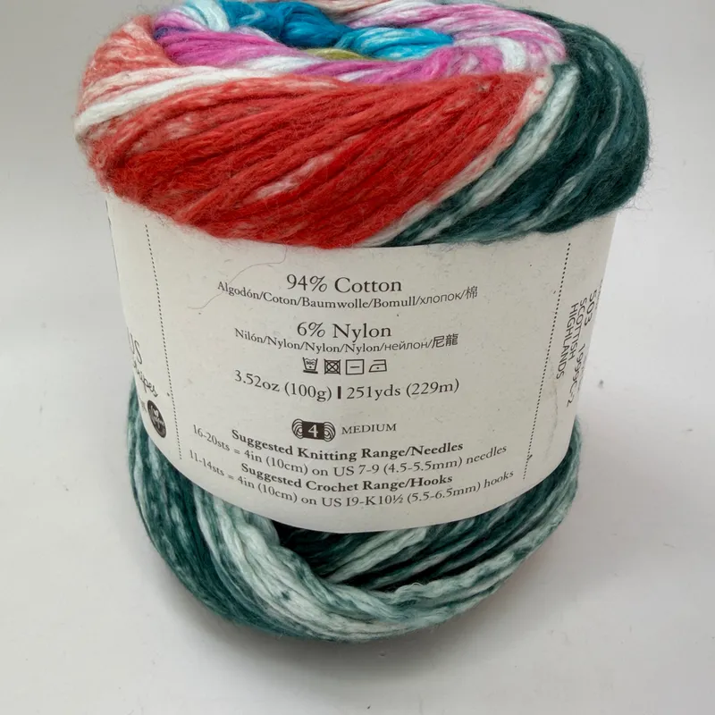Juniper Moon Farm Cumulus Stripes Yarn 503 Scottish Highlands Mako Cotton 100g