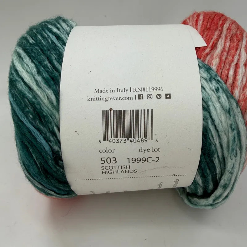 Juniper Moon Farm Cumulus Stripes Yarn 503 Scottish Highlands Mako Cotton 100g