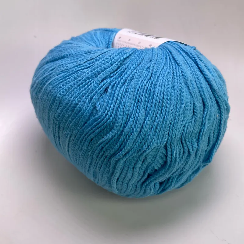 Ella Rae Velveteen Cotton Yarn Color 05 Blue 100g 229yds Soft Cotton Blend