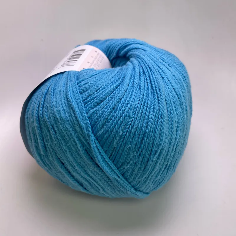 Ella Rae Velveteen Cotton Yarn Color 05 Blue 100g 229yds Soft Cotton Blend