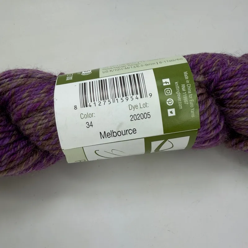 Queensland Collection Brisbane Pure Australian Superwash Wool Yarn 100g Color 34