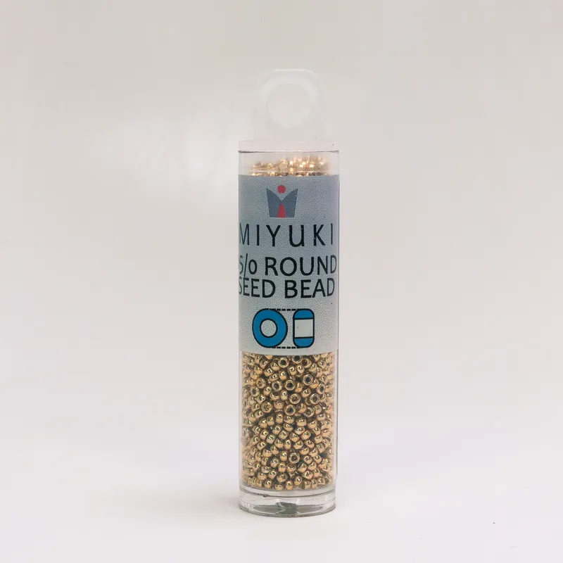 Miyuki 15/0 Seed Beads Metallic Essentials Black Silver Gold 3-Tube Set