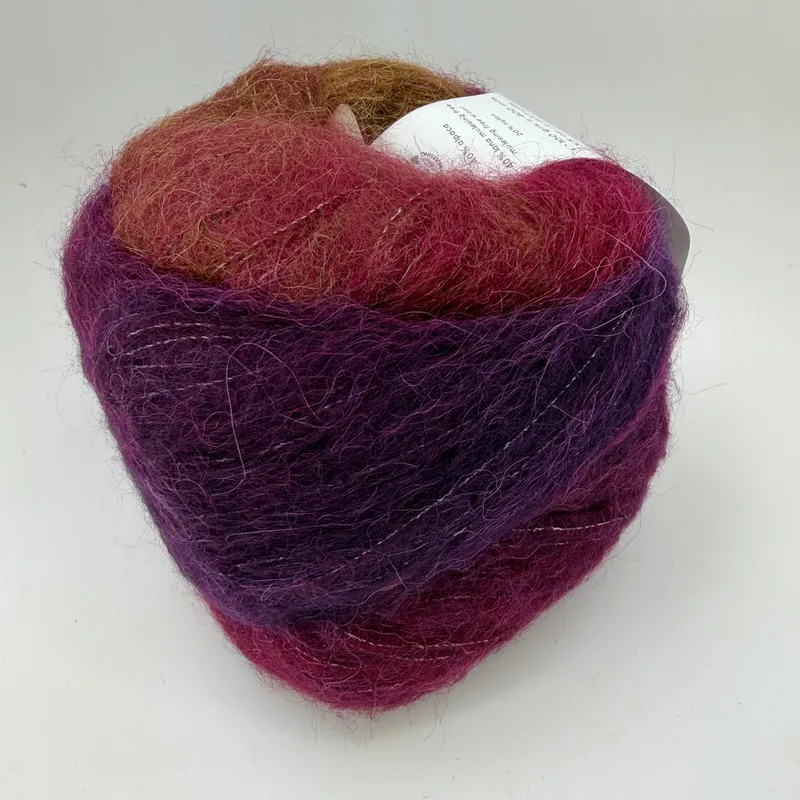 Laines du Nord Poema Alpaca Yarn Color 102 Gradient 100g Cake Italy 437yds Italy