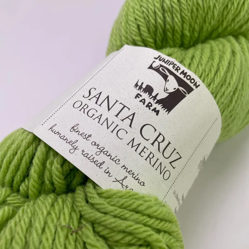 Juniper Moon Farm Santa Cruz Organic Merino Yarn Avocado #139 100g Worsted