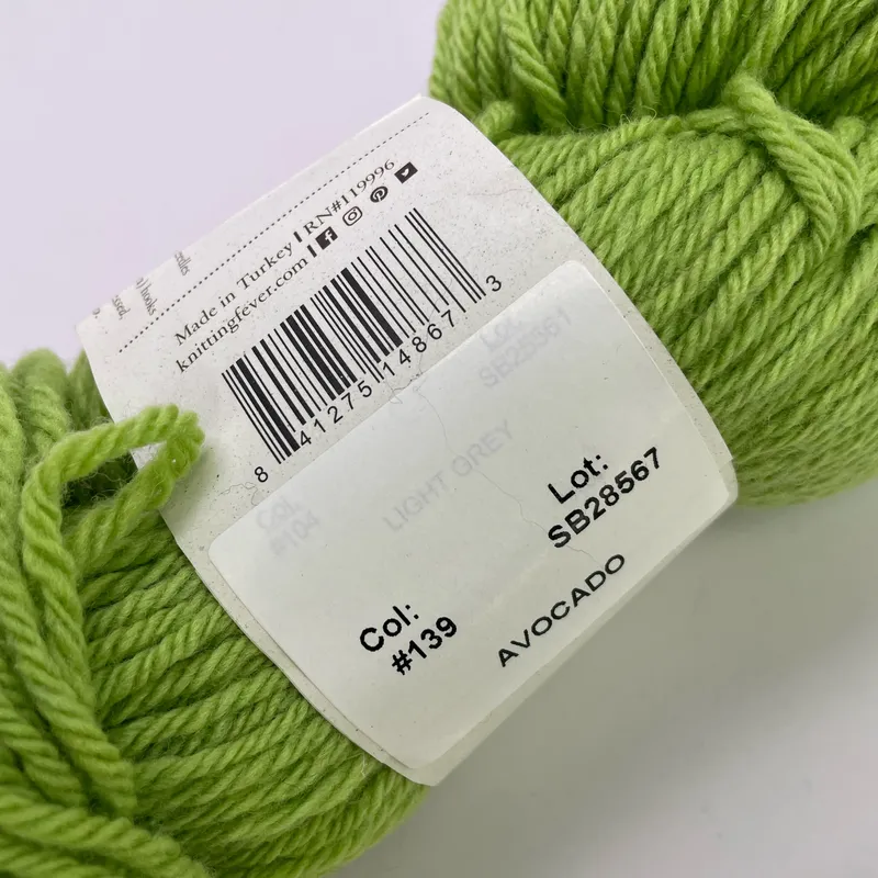 Juniper Moon Farm Santa Cruz Organic Merino Yarn Avocado #139 100g Worsted