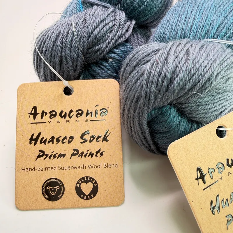 Lot of 2 Araucania Huasco Sock Prism Paints Yarn 3001 Spectrum Hand-Painted
