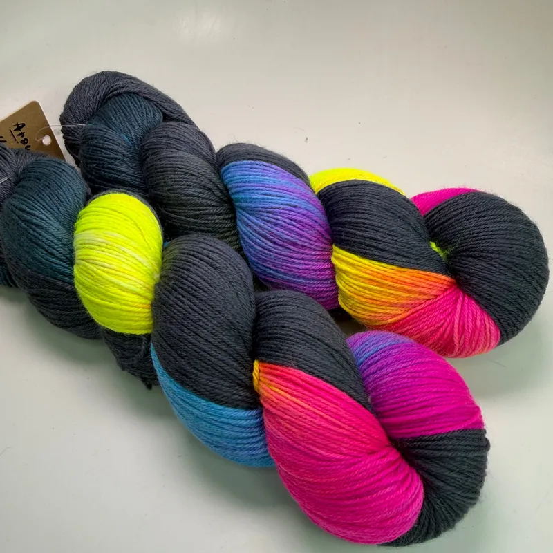 Lot of 2 Araucania Huasco Sock Prism Paints Yarn 3001 Spectrum Hand-Painted