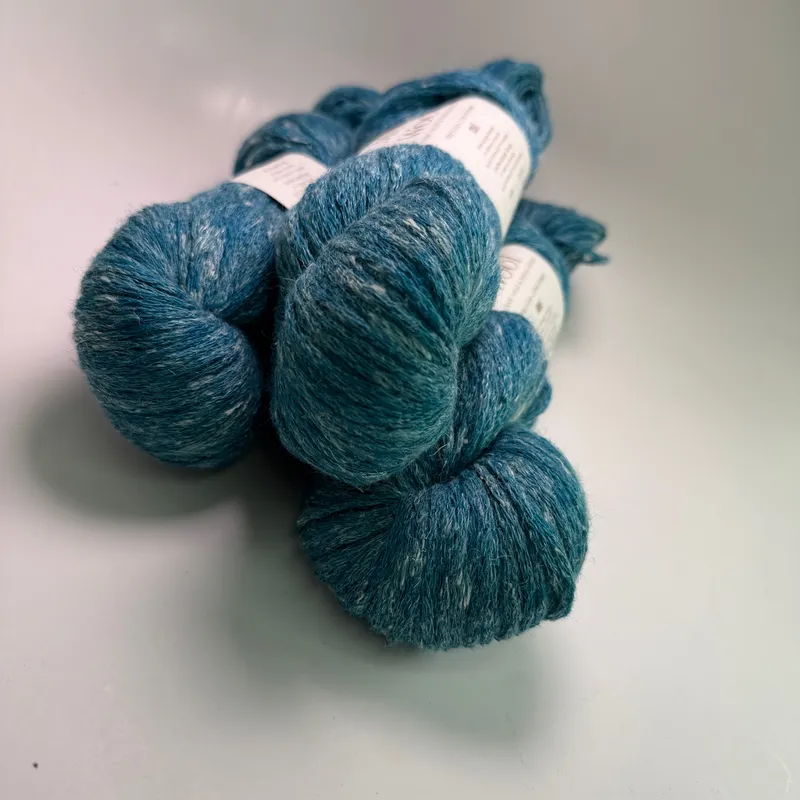 Lot of 3 Elsebeth Lavold Misty Wool Yarn - Color 18 Dark Turquoise - 300g Total